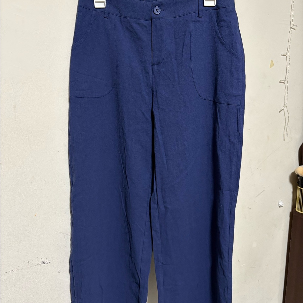 SHEIN women’s Wide Leg Pants in Navy Blue